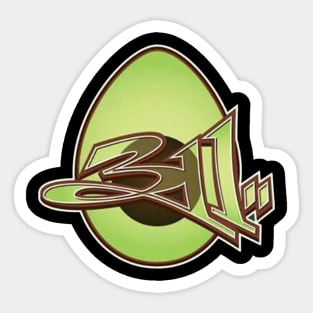 311 avocados Sticker